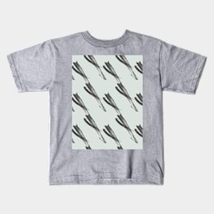 Gray abstract oblique elements Kids T-Shirt